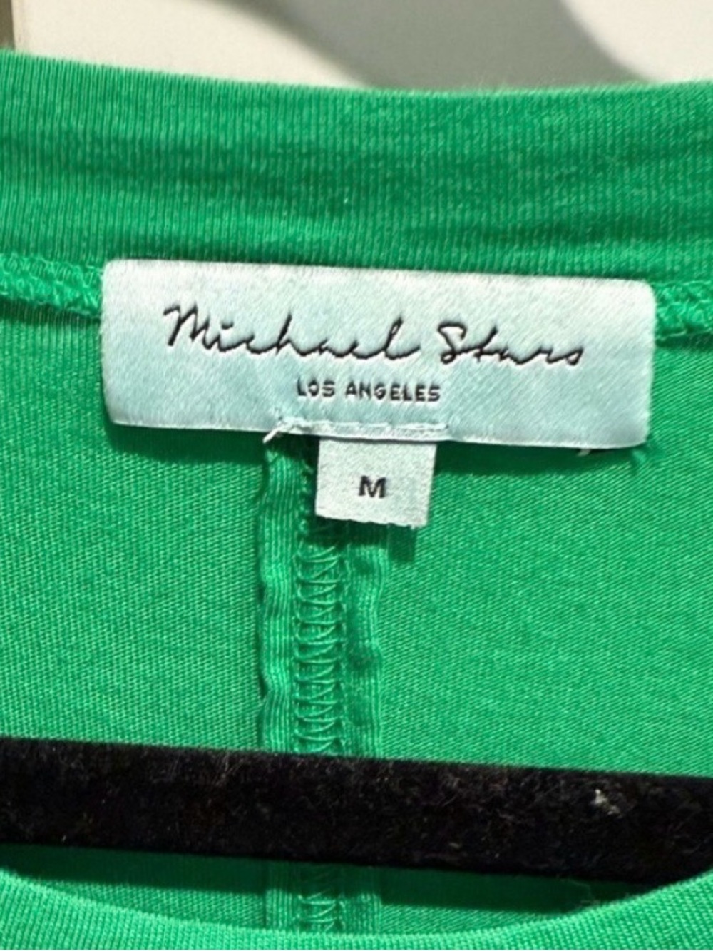 Michael Stars Solange Tie Waist Midi Dress in Field Green - Picture 4 of 7